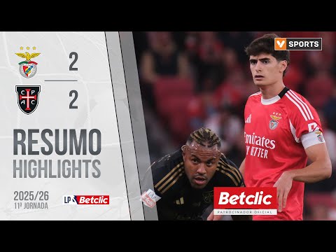 Resumo: Benfica 2-2 Casa Pia  (Liga 25/26 #11)