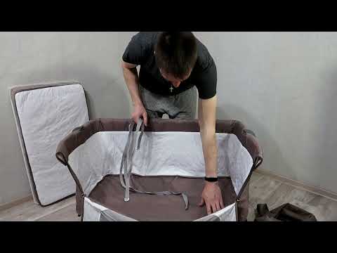 СБОРКА И ОБЗОР ПРИСТАВНОЙ КРОВАТКИ-ЛЮЛЬКИ GEBURT