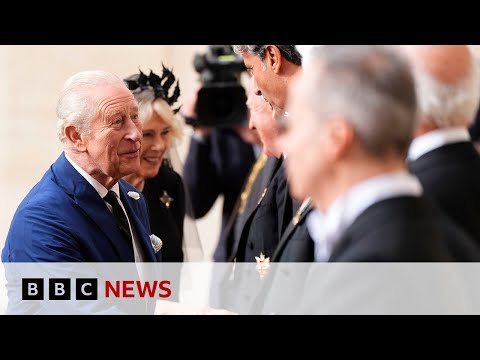 Video | King Charles arrives at Vatican to meet Pope Leo for historic visit | BBC News