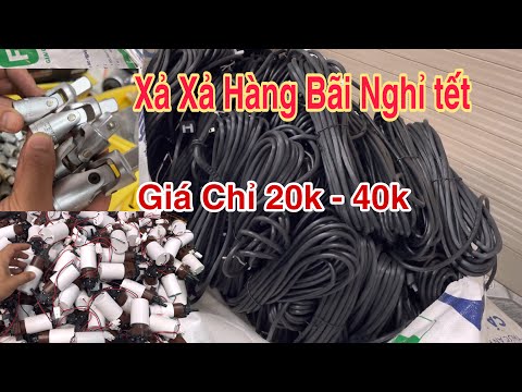 Xả xả hết hàng bãi nghỉ tết giá chỉ 20k, Dây điện mỹ, bơm hàn, công tắc, sưởi cây, máy đo huyết áp