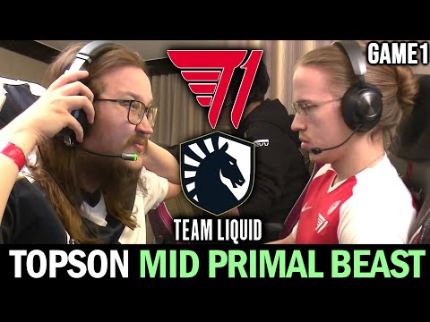 T1 vs LIQUID Game 1 - Topson Mid Primal Beast on TI11 Last Chance Qualifier