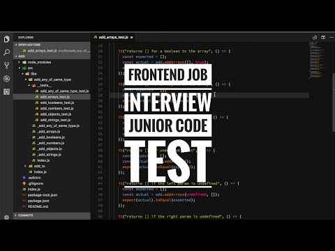 Frontend job interview - Junior code test
