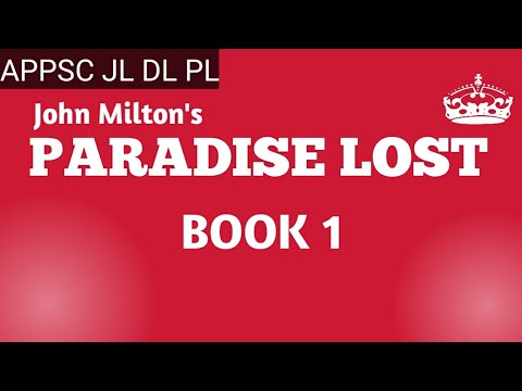 Paradise Lost Book 1 in Telugu I APPSC Junior lecturer  Degree Lecturer Polytechnic Lecturer English