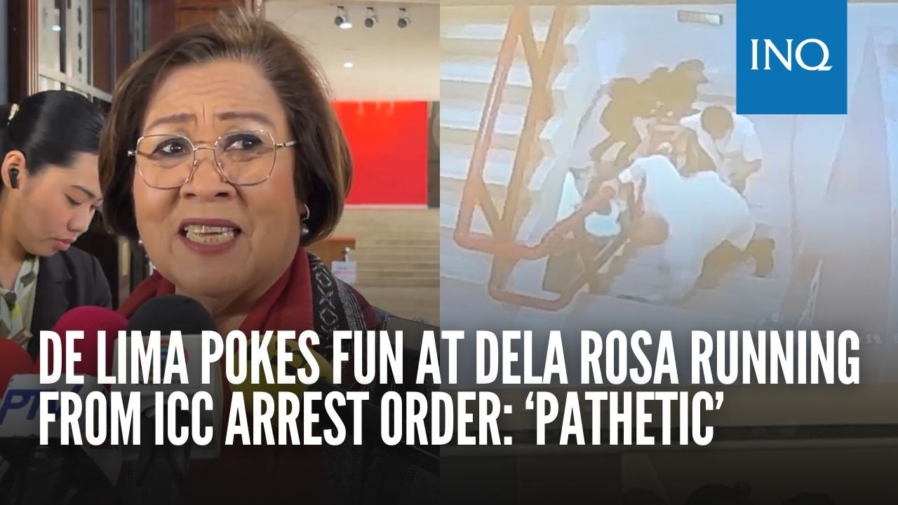 De Lima pokes fun at dela Rosa running from ICC arrest order: ‘Pathetic’