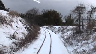 のと鉄道「前面展望」 NT200「花咲くいろは」西岸駅～能登鹿島駅