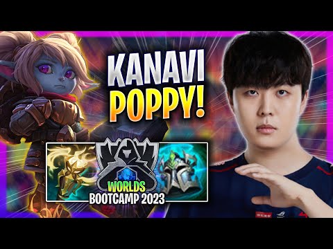 KANAVI IS A MONSTER WITH POPPY! - JDG Kanavi Plays Poppy JUNGLE vs Jarvan! | Bootcamp 2023
