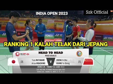 YUTA WATANABE /ARISA HIGASHINO vs ZHENG SI WEI / HUANG YA QIONG, india open 2023