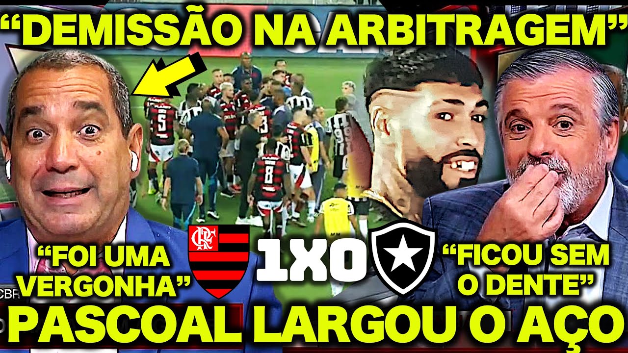 DEMITIDOS ! PASCOAL ESCULACHOU ARBITRAGEM ! "O FLAMENGO FOI PREJUDICADO ! ZINHO LARGOU O AÇO !"