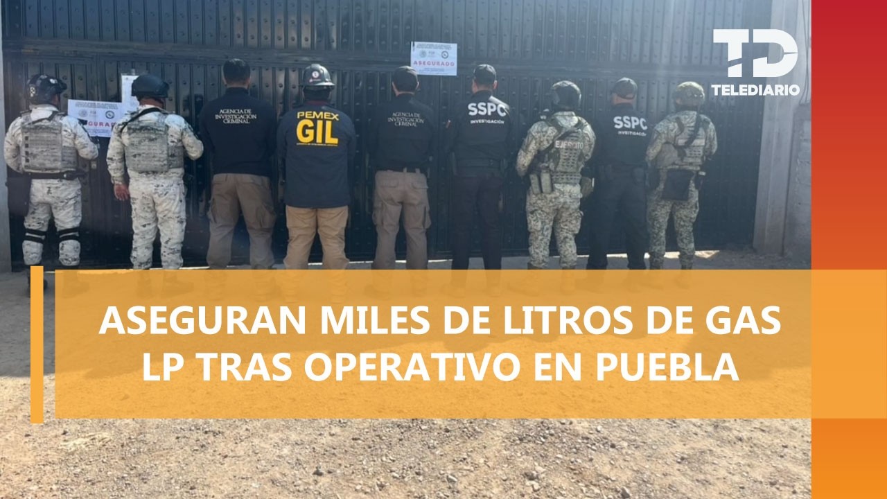 Cateo federal deja aseguramiento de más de 21 mil litros de gas LP en Texmelucan, Puebla