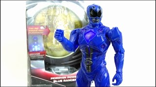 POWER RANGERS 2017 Morphin Power Blue Ranger Figure Review | StephenMcCulla