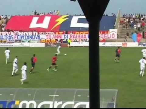 Citanò - Samb : Coreografia e gol Lazzarini