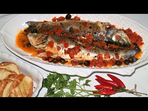 Branzini o spigole all'acqua pazza