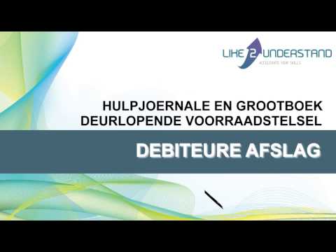 DEURLOPENDE VOORRAADSTELSEL - 8  DEBITEURE AFSLAG