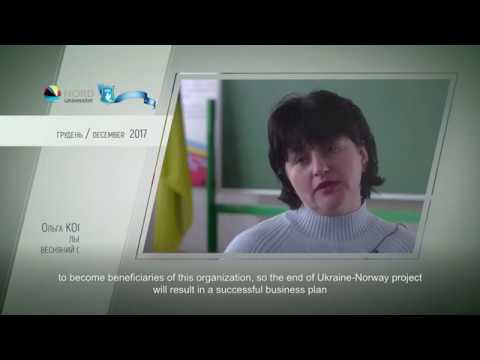 Video feedback of Olha Kostianets, graduate of the Ukraine-Norway project