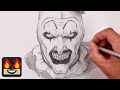 How To Draw Art The Clown Terrifier