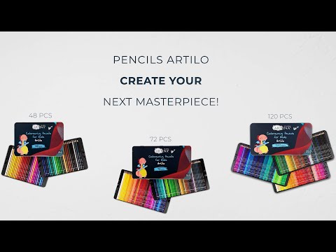 ARTINA Clouring Pencils for Kids - Artilo - Shatterproof & Highly Pigmented Crayons