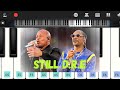 DR Dre Still D R E Piano Notes Snoop Dogg Pianonotes Pianomusic Pianotutorial Snoopdogg