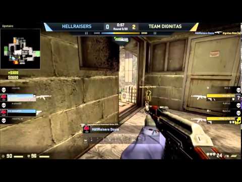 Dosia ACE w/ 2 Kills Through Smoke - HR vs Dignitas 30.07.15