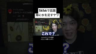 TikTokで話題の海に水ちょっと足す人を見ていこう！