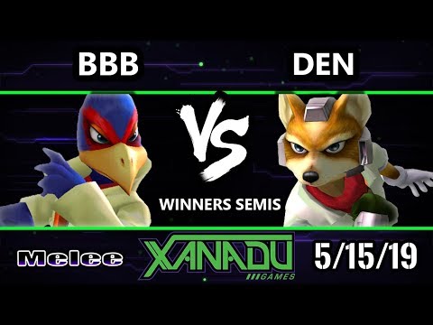 S@X 302 SSBM - BBB (Falco) Vs. Den (Fox) - Smash Melee Winners Semis