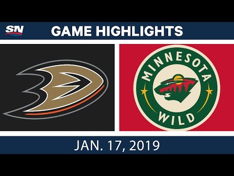NHL Highlights | Ducks vs. Wild - Jan. 17, 2019