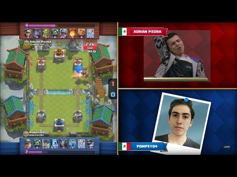 Match 1 | ADRIAN PIEDRA vs POMPEY04 - 2017 Clash Royale Crown Championship LATAM