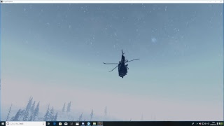 雪山版PUBGでサンタを待つ。