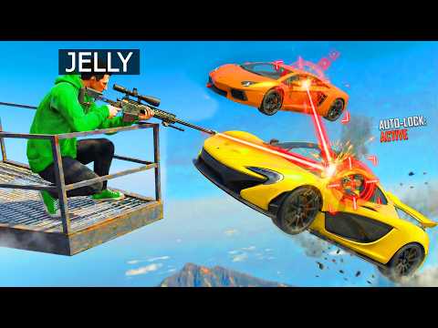 FLYING CAR AIMBOT SNIPING in GTA 5!