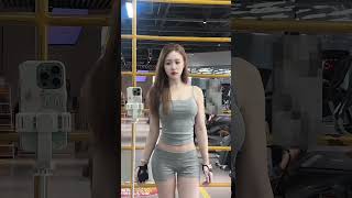 Chinese Girl Gym Workout #411 | Asian Fitness Model Inspiration