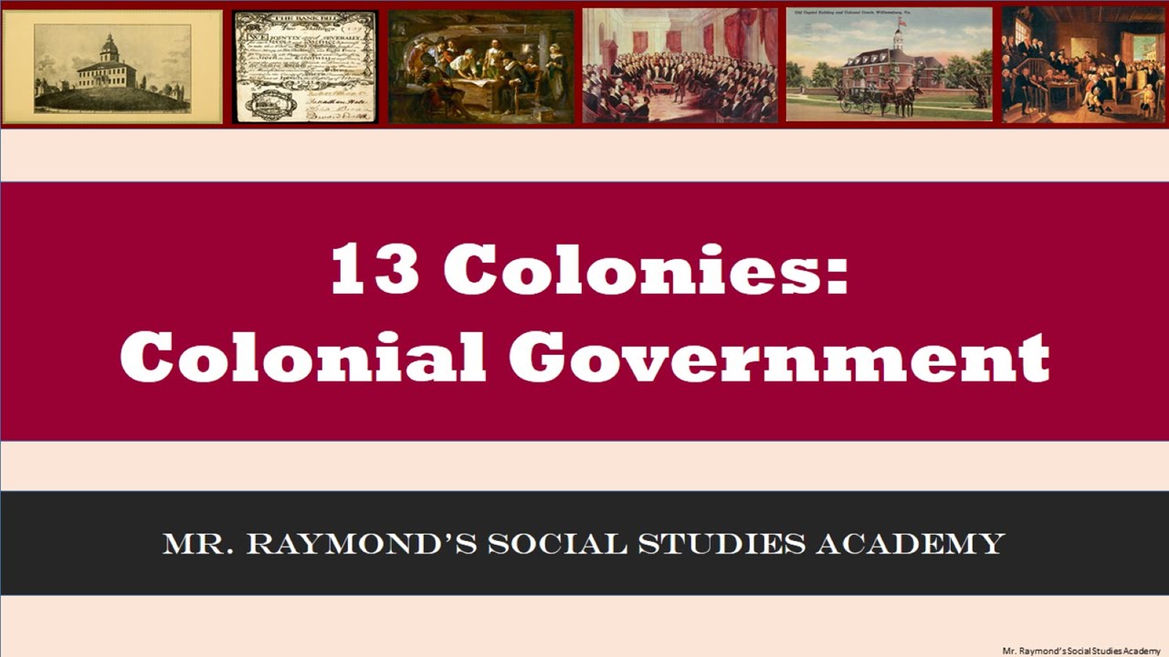 How did the colonies establish their own government?
