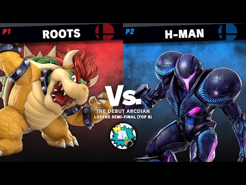 The Debut Arcadian - Top 8 - Roots (Bowser) VS H-man (Dark Samus) - Losers Semi-Final