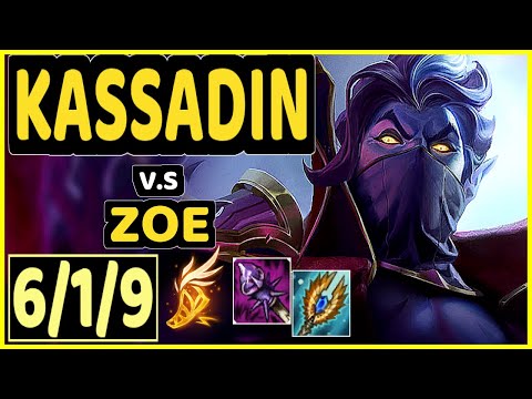 NOMANZ (KASSADIN) vs ZOE - 6/1/9 KDA MID CHALLENGER GAMEPLAY - EUW