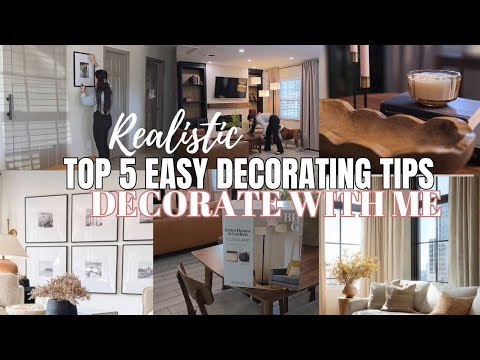 Decorate with me + My top 5 affordable and easy decorating tips ! @karrielynn 