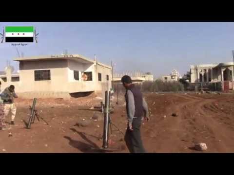 استهداف مساكن الضباط في مدينة الشيبخ مسكين بقذائف الهاون من قبل الفوج الأول مدفيعة