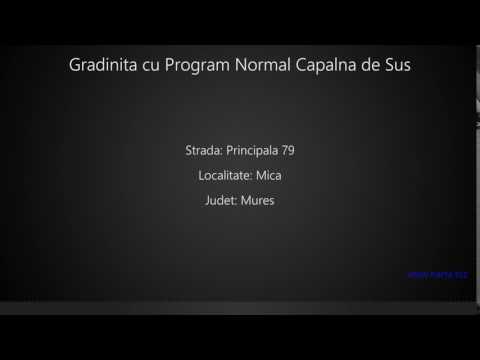 Gradinita cu Program Normal Capalna de Sus Mica