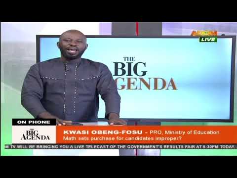 2020 WASSCE - The Big Agenda on Adom TV (18-8-20)