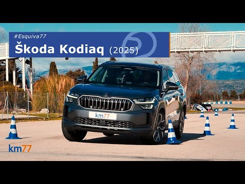 Skoda Kodiaq 2025 – Moose test and slalom | km77.com