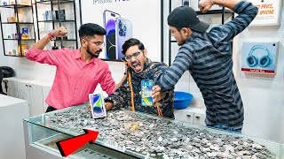Buying iPhone 14 with Coins | Apple Store पे लड़ाई हो गयी