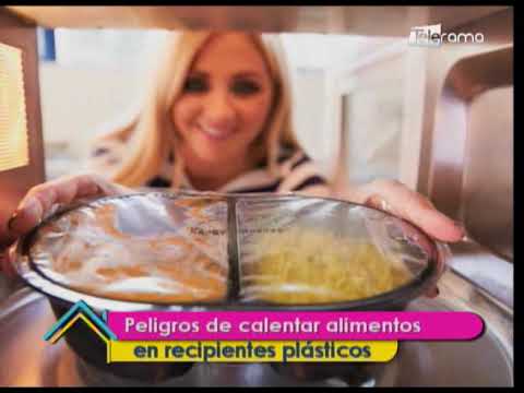 Peligros de calentar alimentos en recipientes plásticos