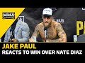 Jake Paul Reacts To Beating Nate Diaz | MMA Fighting