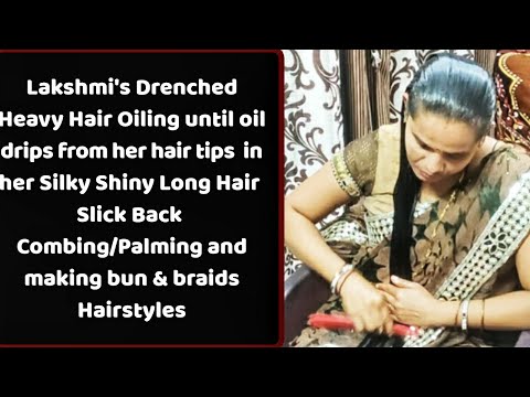 Lakshmi's Heavyoiling untill it drips from the tip of the hair To buy full video Wtsap+91 9154004797