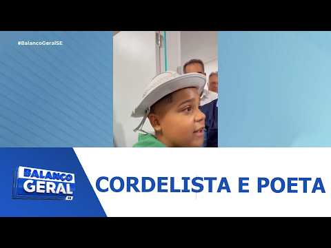 Cordelista e poeta de 13 anos de Amparo de São Francisco encantou o Brasil