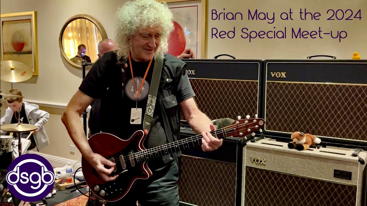 Brian May Attends the 2024 U.K. Red Special Meetup/Convention by dsgb - YouTube