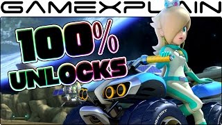 Mario Kart 8 Deluxe: How To UNLOCK Everything 100%! (Gold Parts, Gold Mario, & Alt Title Screens!)