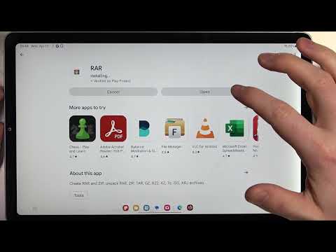 How to Install RAR App in SAMSUNG Tab S6 Lite 2022 - Packing / Unpacking App Installation
