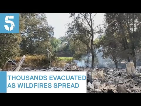 Thousands evacuated in California wildfire blaze | 5 News
