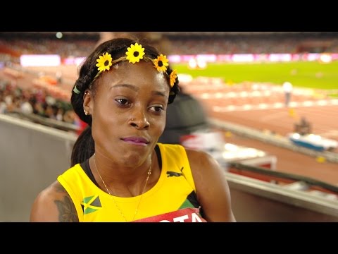 WCH 2015 Beijing - Elaine Thompson JAM 200m Final Silver