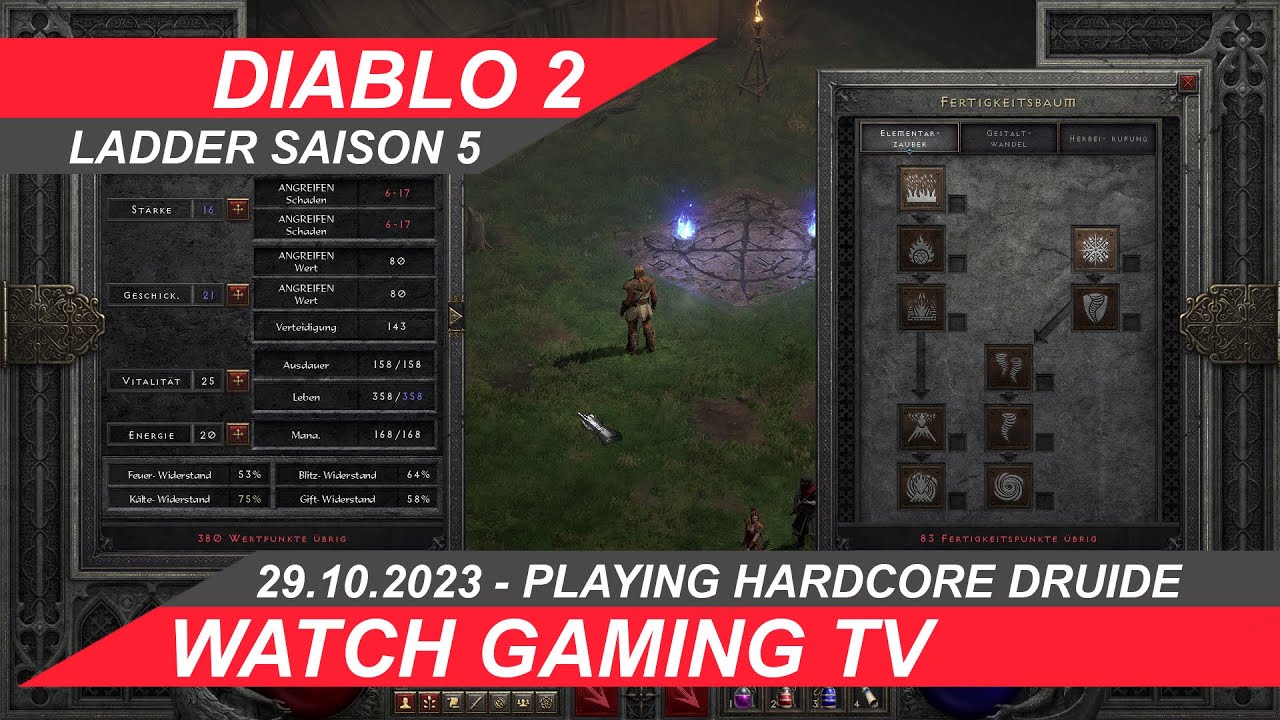 #diablo2resurrected Druide Ladder Saison5 Hardcore PART19 #GAMEPLAYS #DEUTSCH