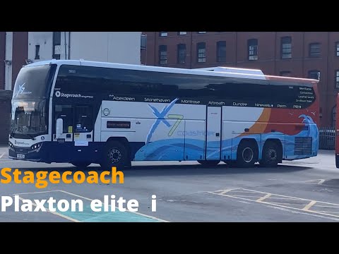 Stagecoach in Arbroath plaxton elite i 54237 (YX64 WCA) service X7