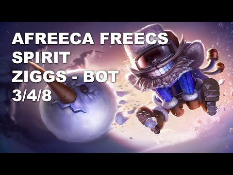 Afreeca Freecs Spirit Bot Ziggs vs Aphelios - KR Challenger Patch 10.9